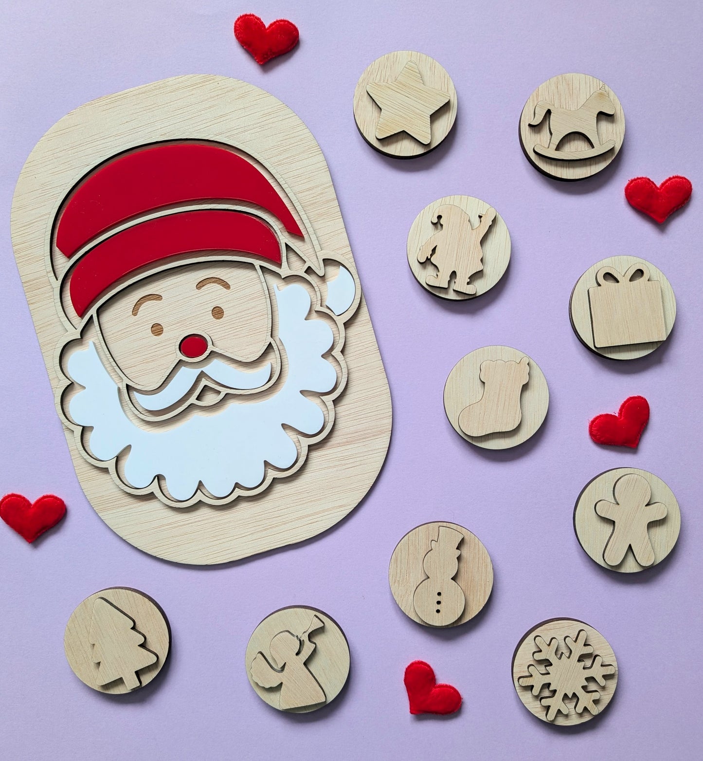 Gyurma/pecsét nyomda szett - Téli csodavilág