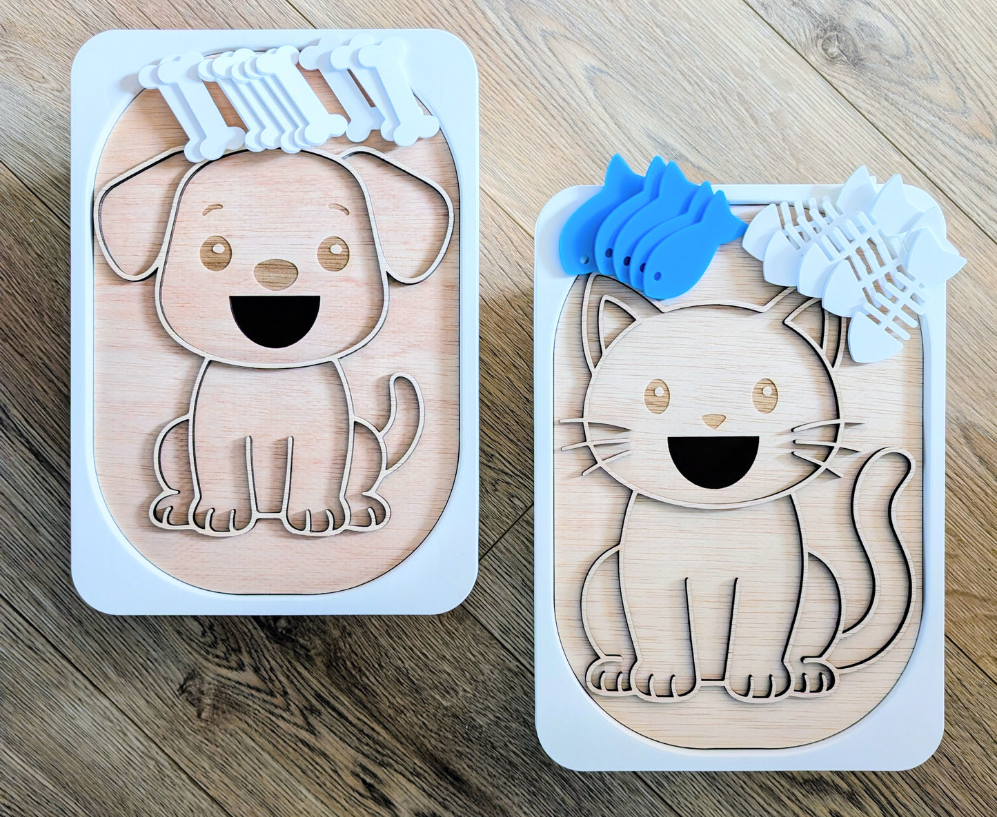 Flisat Insert kreatív fejlesztő tábla - Etesd meg a cicát szett