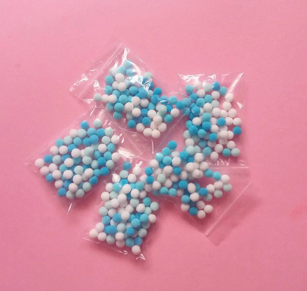 Víz pom-pom szett (60db) Borbolya