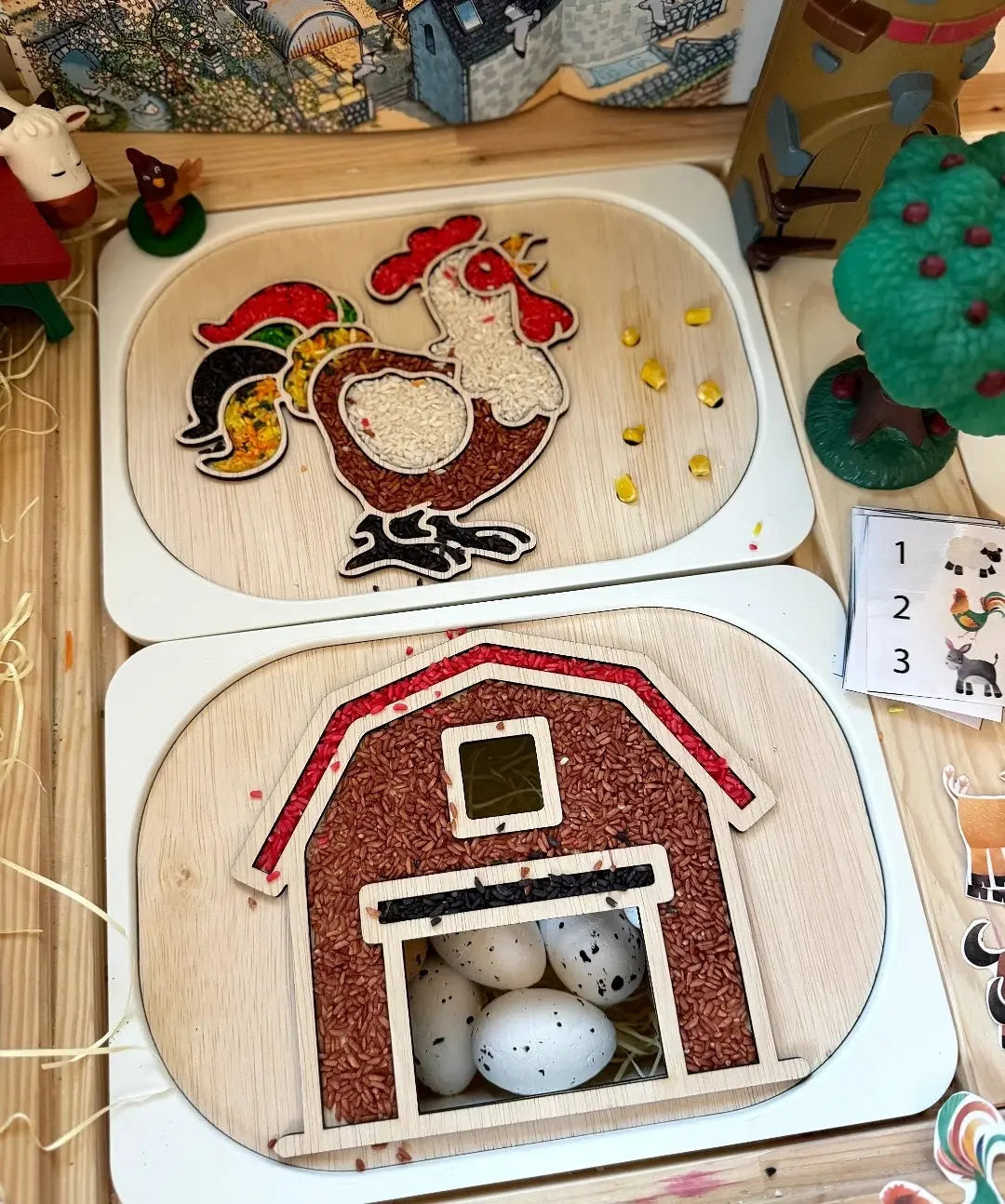 Tanyavilág foglalkoztató tábla szett + AJÁNDÉK tanyasi állatok pdf Borbolya