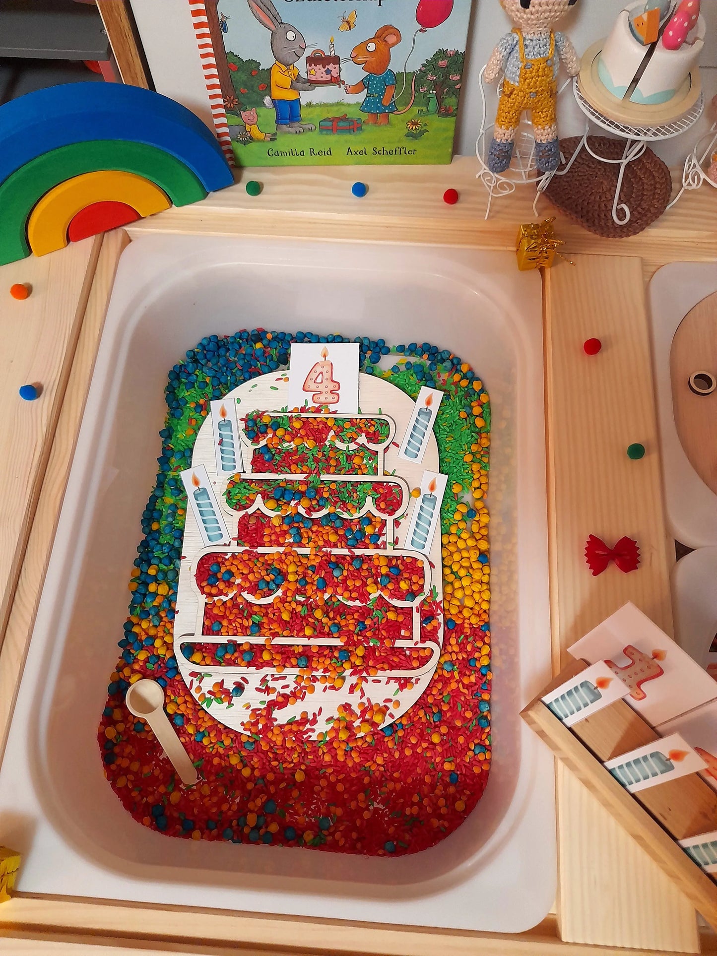 Flisat Insert kreatív fejlesztő tábla - Torta Borbolya