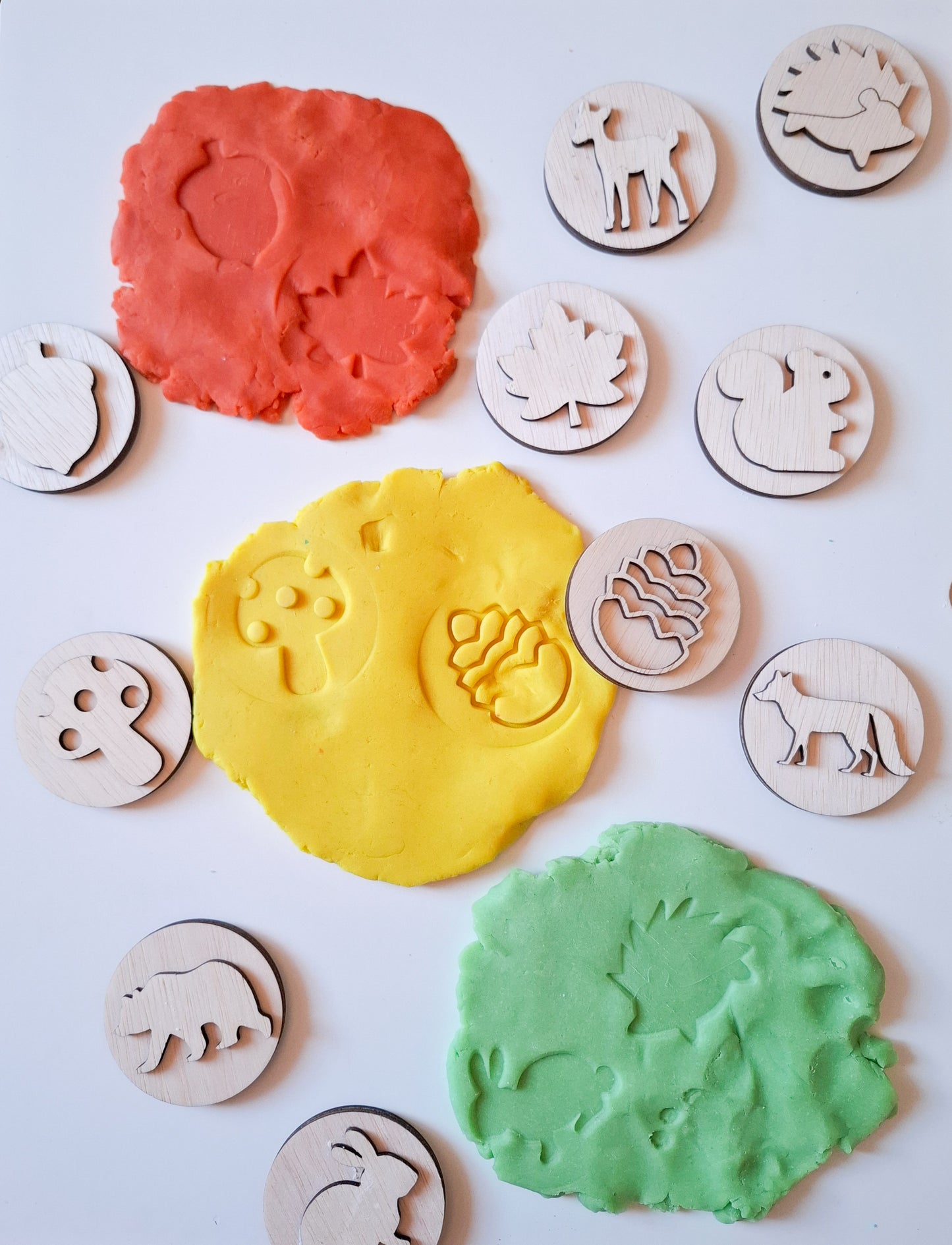 Set de ștampile pentru plastilină – A sosit toamna