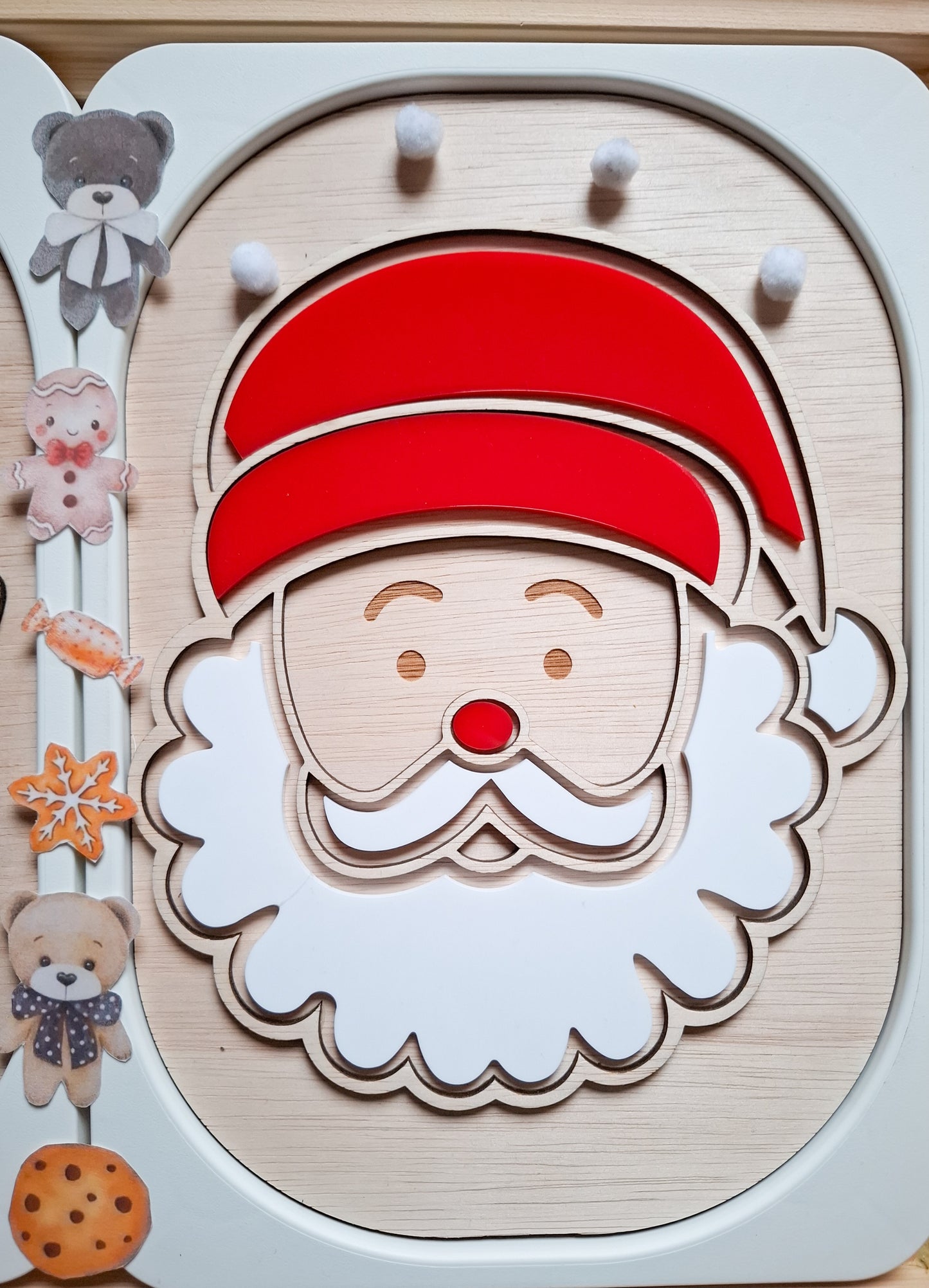 Flisat Insert foglalkoztató tábla - Mikulás kirakó