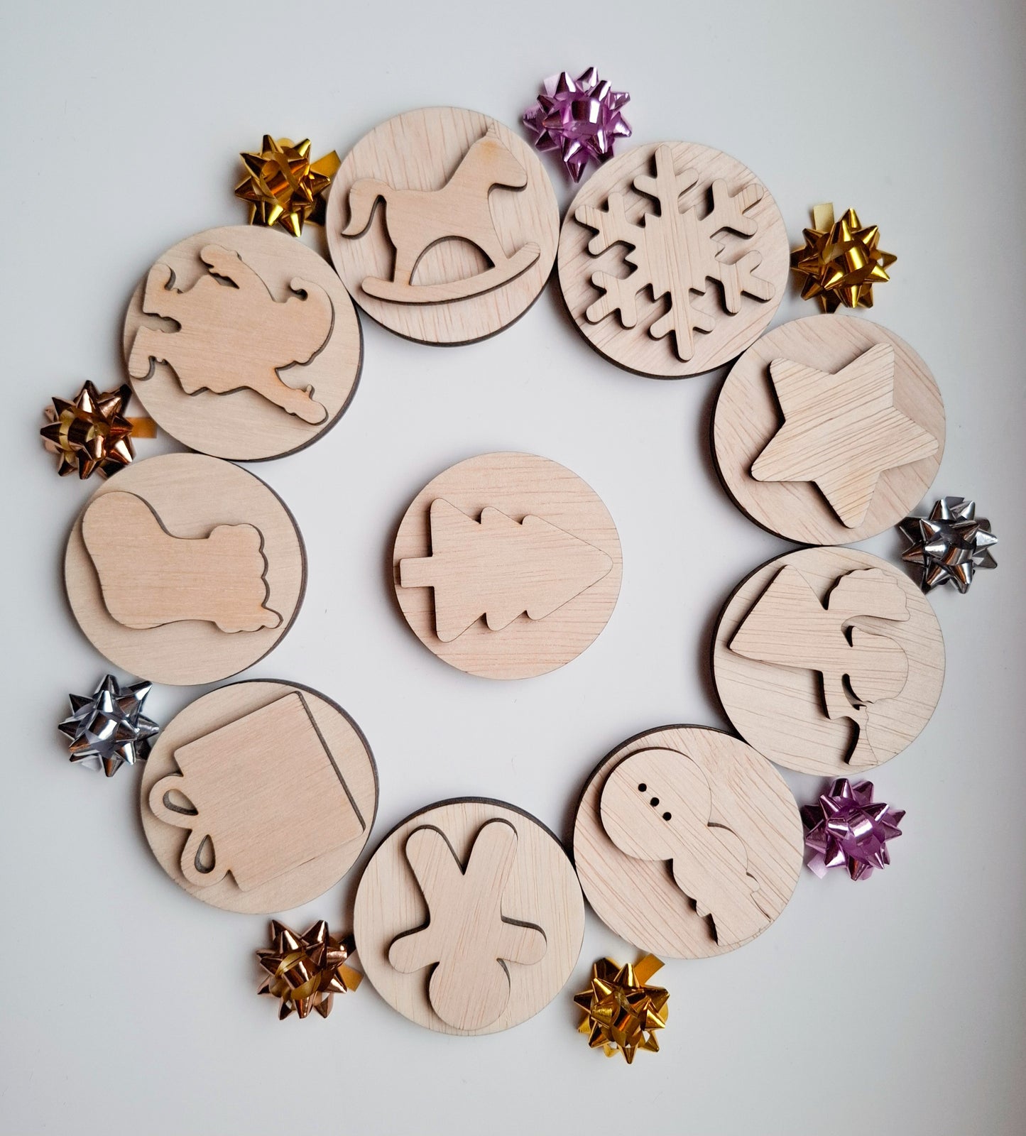 Gyurma/pecsét nyomda szett - Téli csodavilág