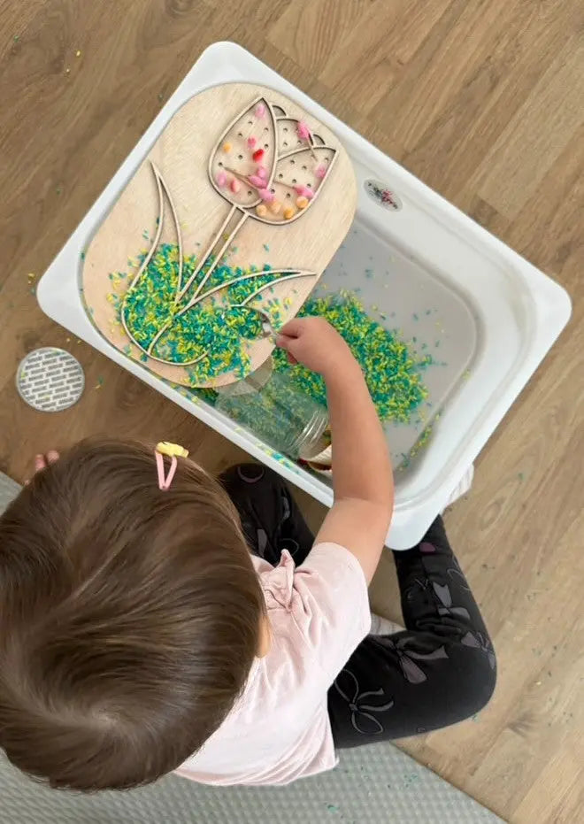 Flisat Insert kreatív fejlesztő tábla - Tulipán Borbolya