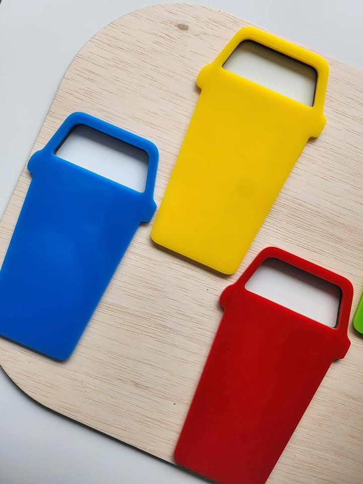 Panou educațional Flisat Insert – Coșuri pentru colectarea selectivă a deșeurilor