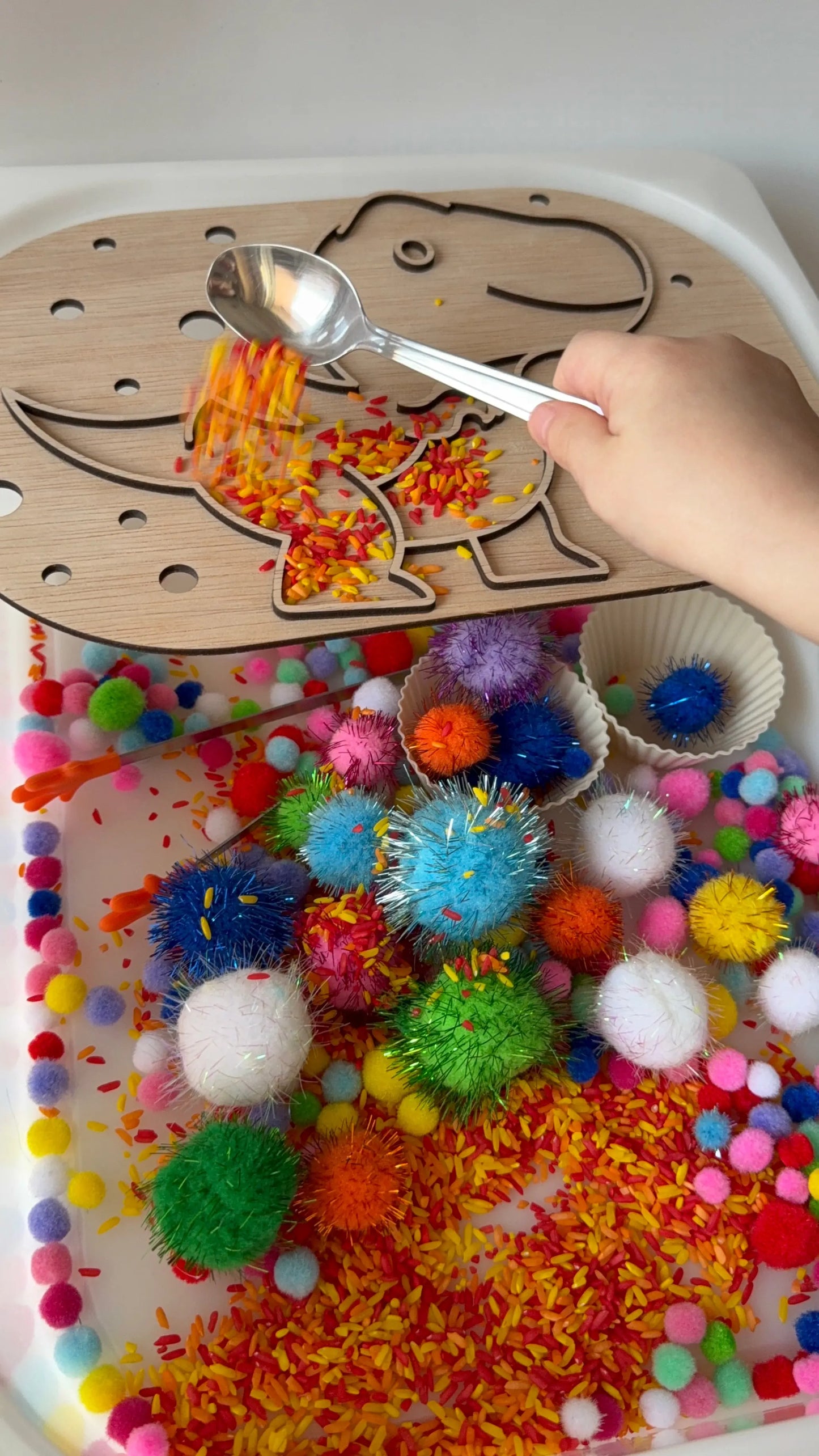 Flisat Insert kreatív fejlesztő tábla - T-rex Borbolya