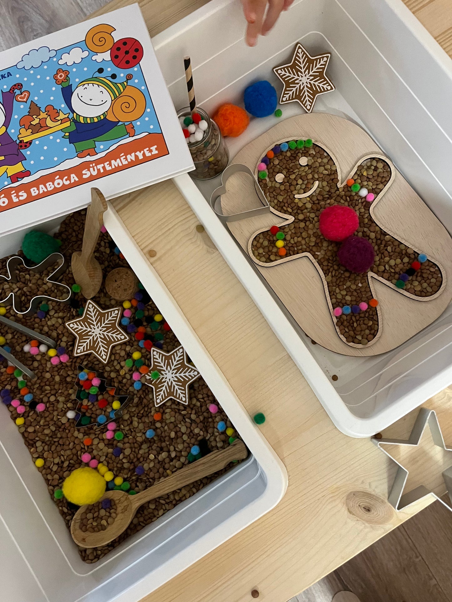 Flisat Insert kreatív fejlesztő tábla - Mézi