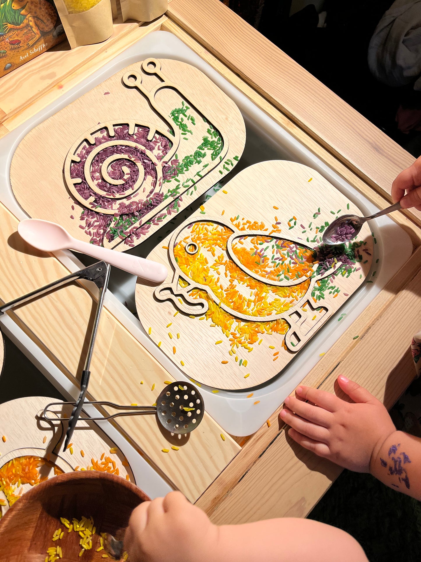 Flisat Insert kreatív fejlesztő tábla - Madár Borbolya