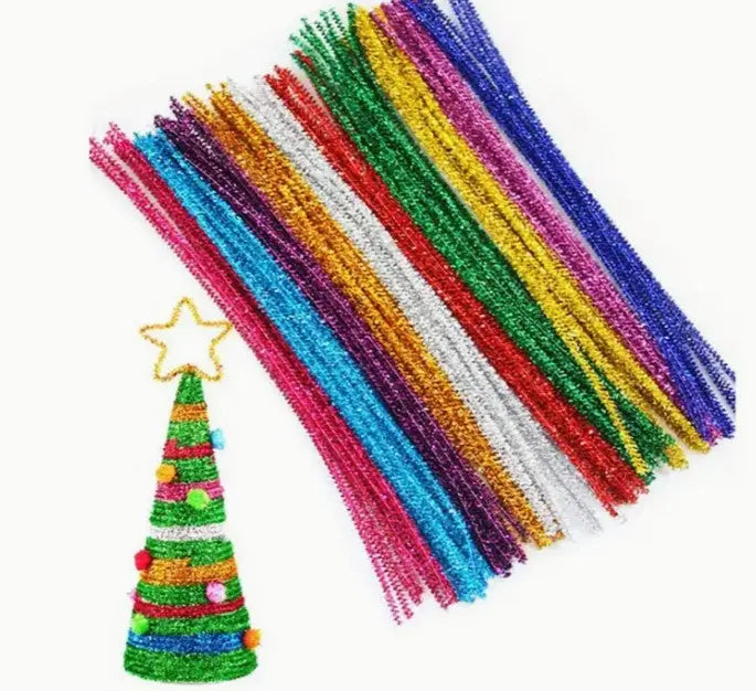 Csillogó zsenília szár (20db) Borbolya