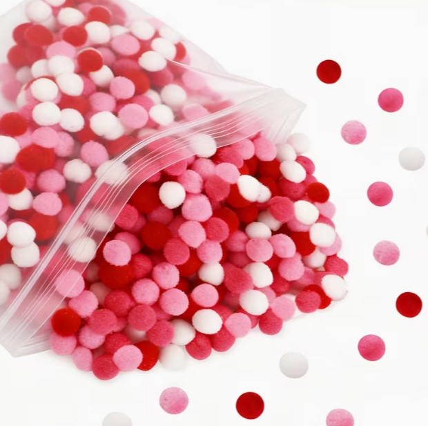 Valentin-napi pom-pom válogatás (60db)