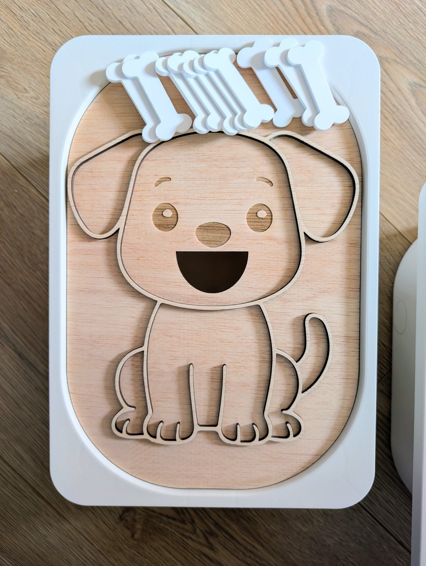 Flisat Insert kreatív fejlesztő tábla - Etesd meg a kutyust szett