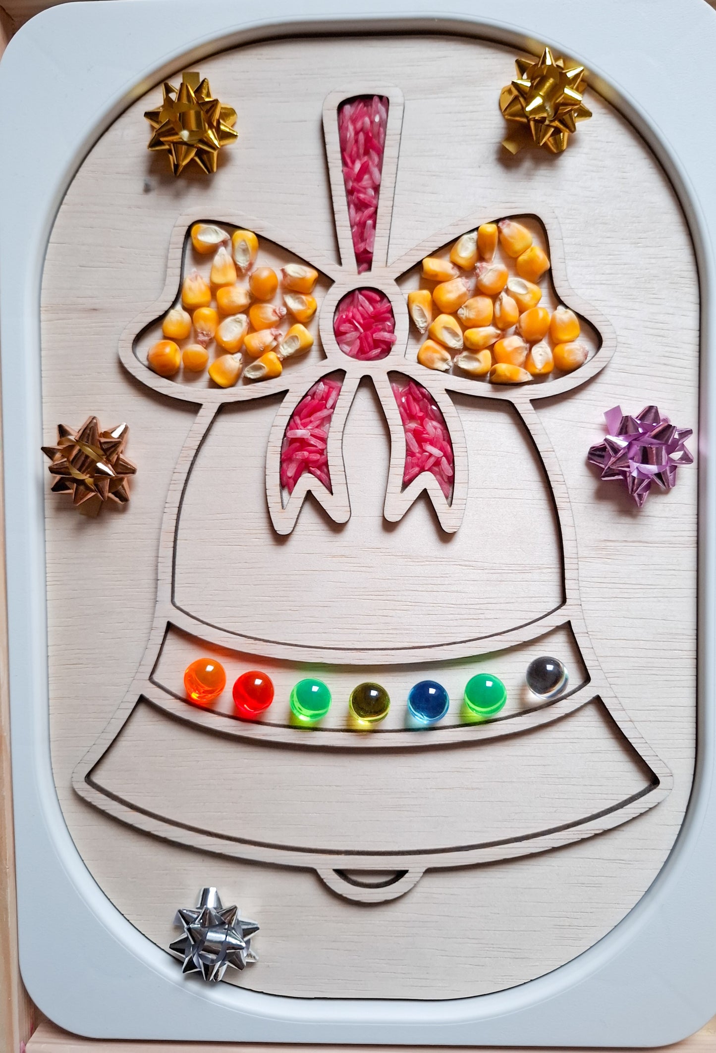 👼🔔 Karácsonyi kreatív tábla szett – Angyalka és Harang