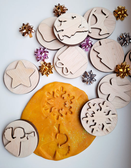 Gyurma/pecsét nyomda szett - Téli csodavilág