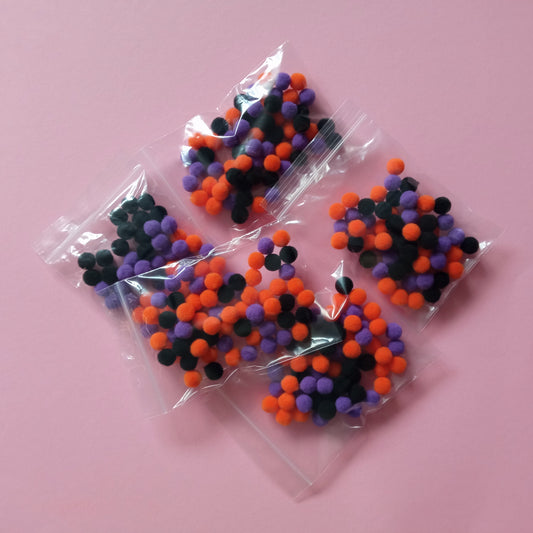 Halloween pom-pom set (60pcs)