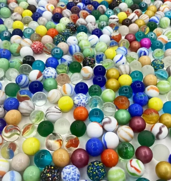 Színes üveggolyók – kreatív és fejlesztő játékokhoz ( 15 darab )