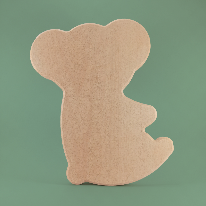 Koala shaped wooden plate