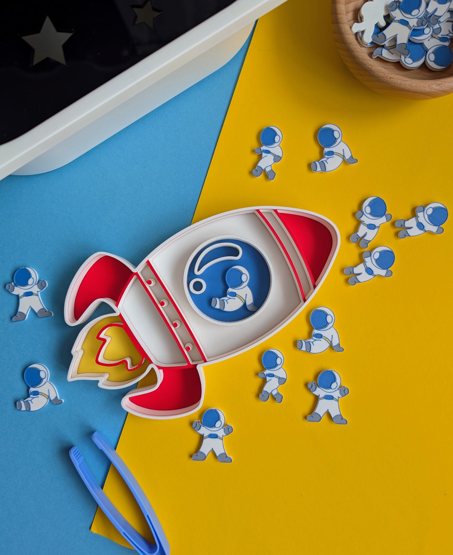 Űrkaland - szenzoros tálca