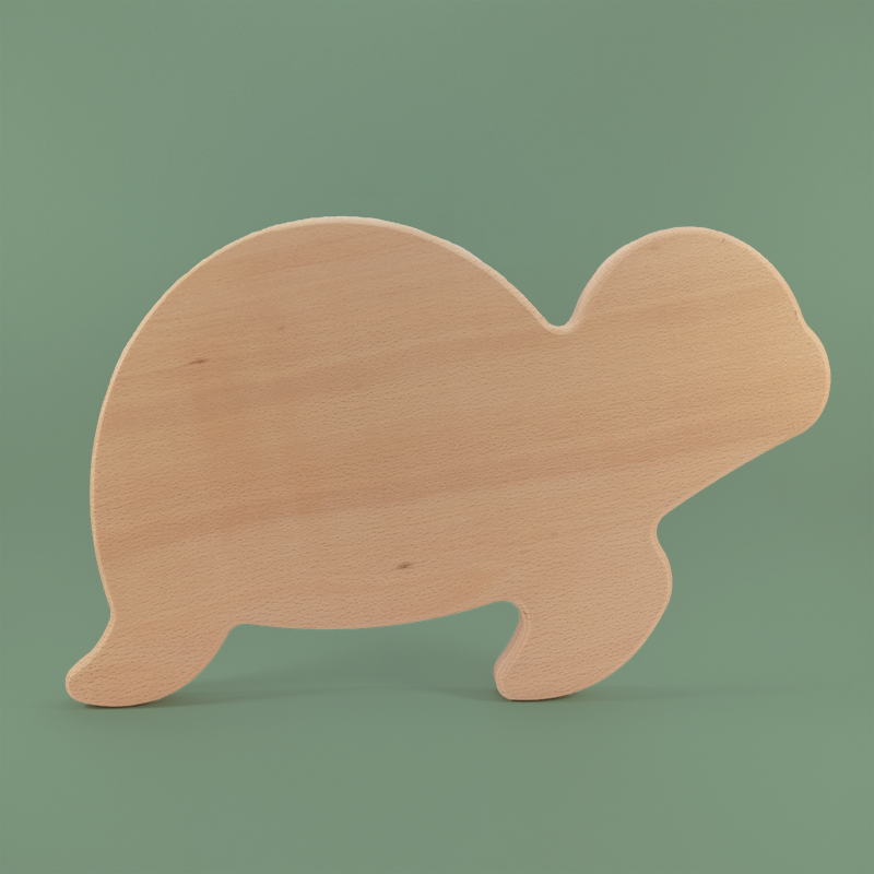 Turtle shaped wooden plate