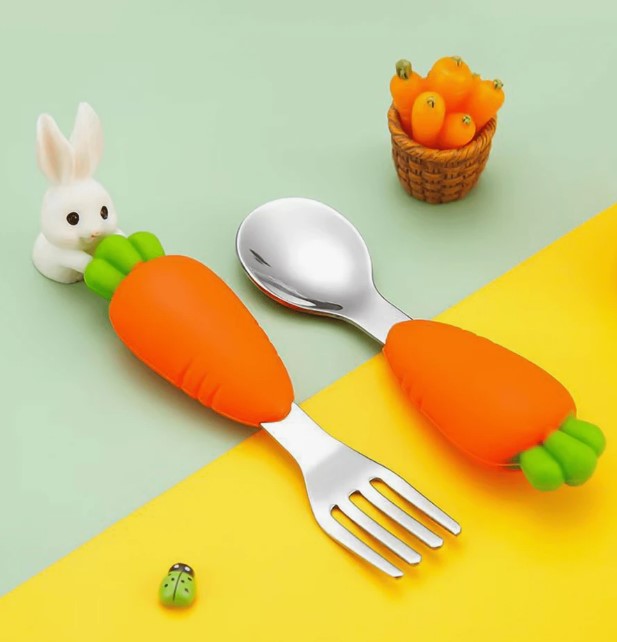 Training cutlery set for young children - Carrot